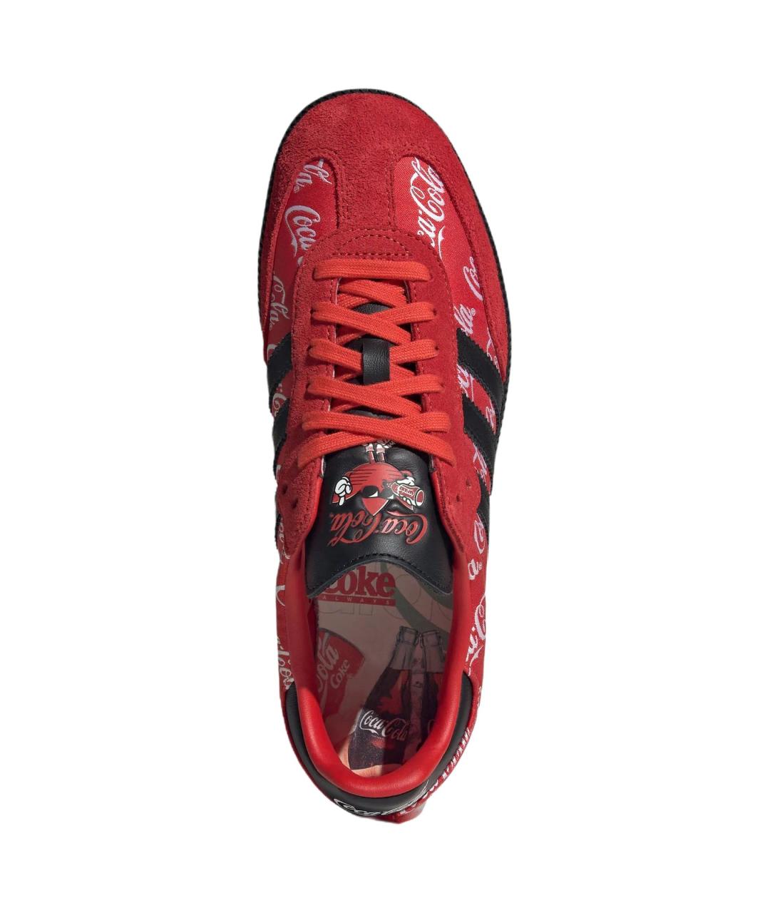 ADIDAS Красные текстильные низкие кроссовки / кеды, фото 4