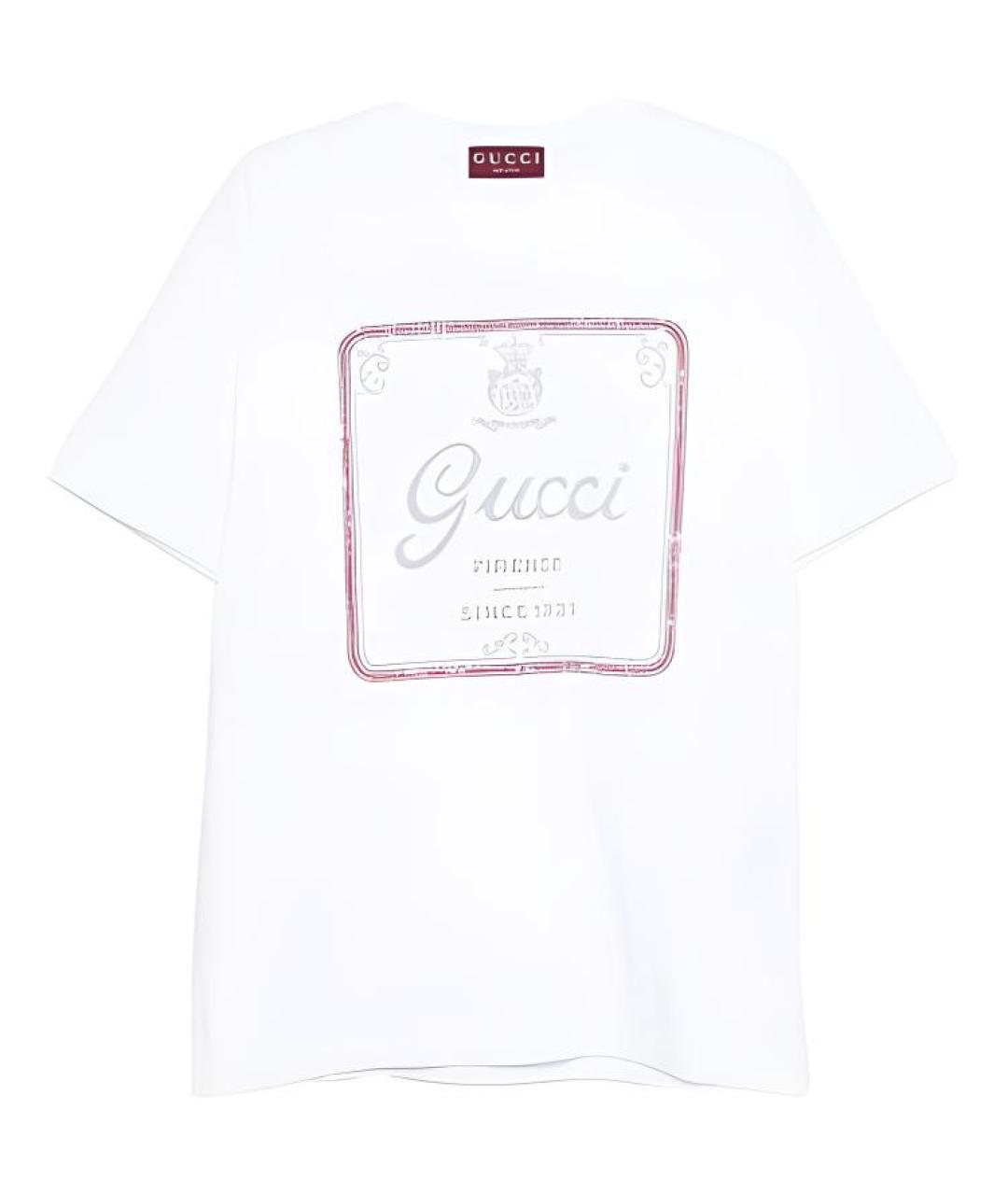 GUCCI Белая футболка, фото 1