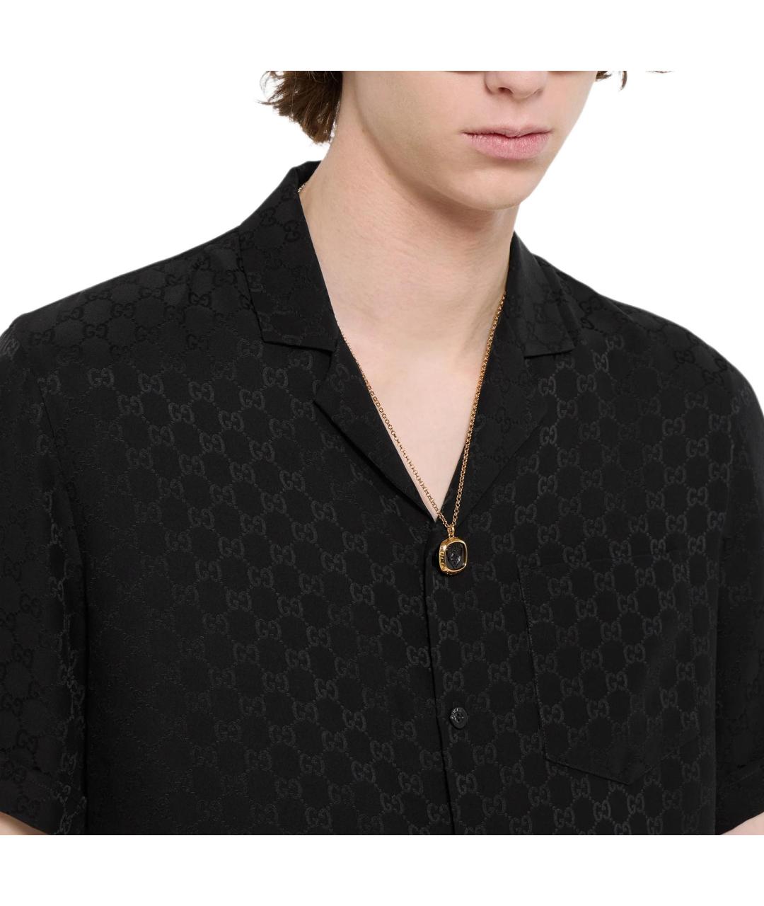 GUCCI Черная классическая рубашка, фото 4