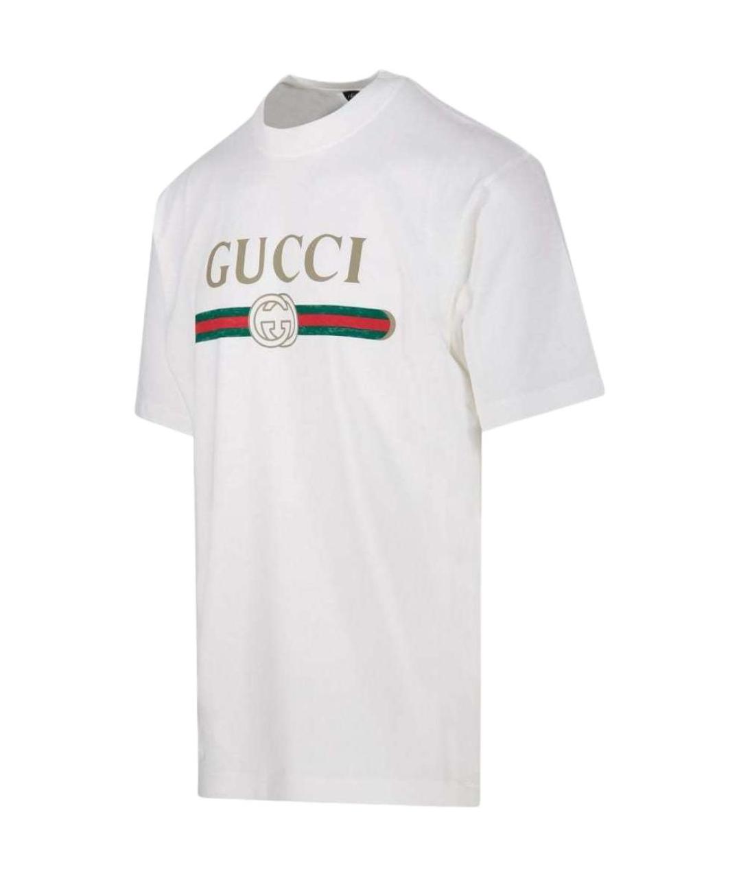 GUCCI Белая футболка, фото 3