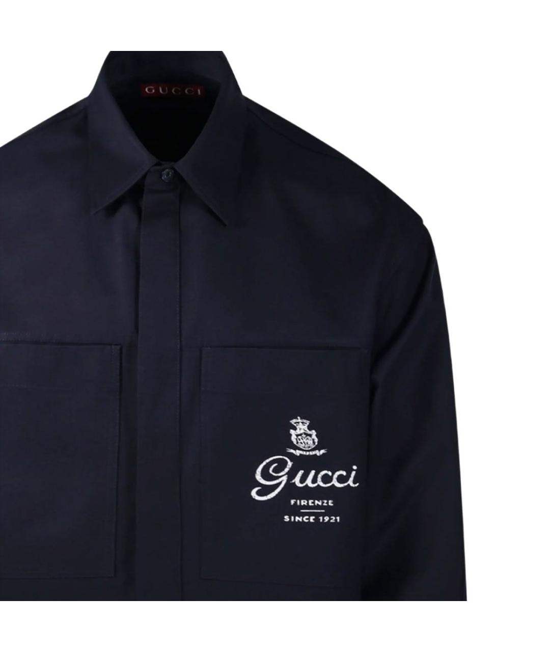 GUCCI Синяя классическая рубашка, фото 4