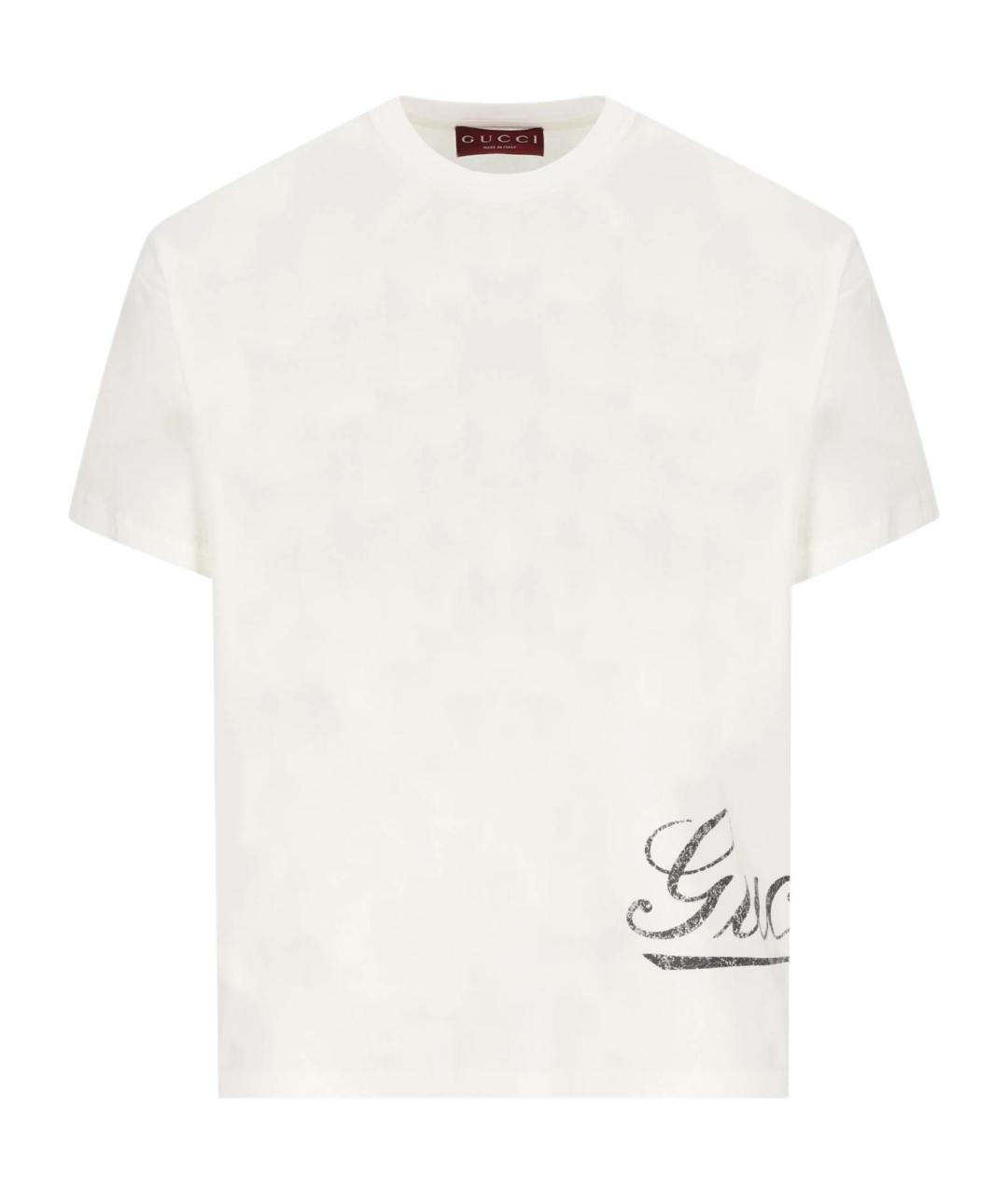 GUCCI Белая футболка, фото 1