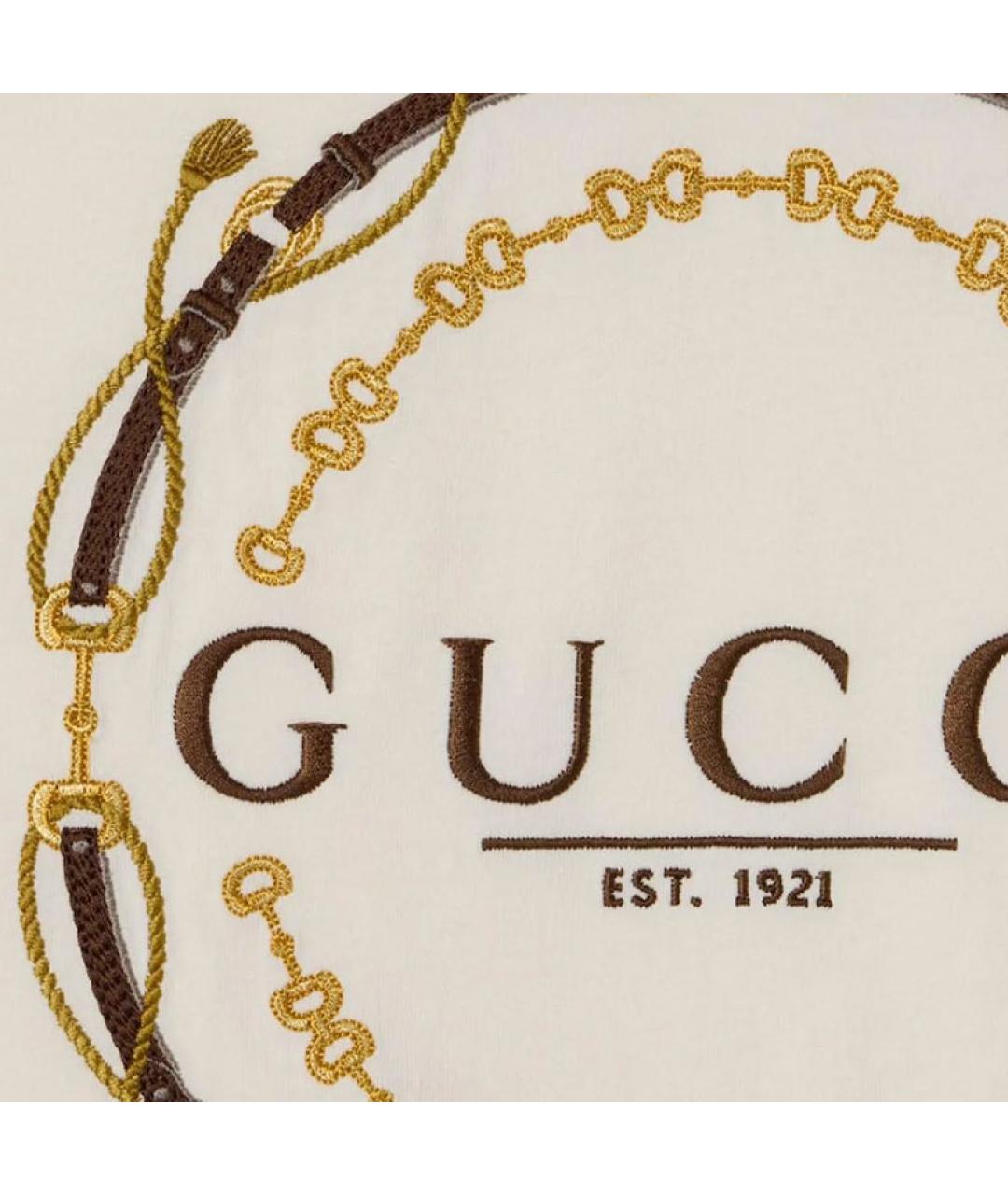 GUCCI Бежевая футболка, фото 3
