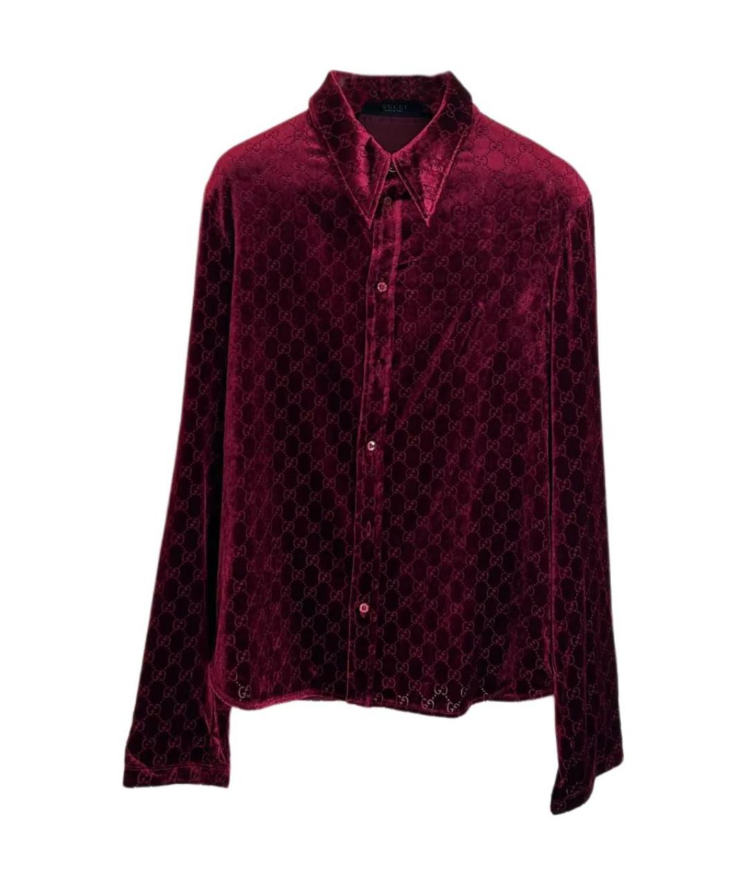 GUCCI Красная классическая рубашка, фото 1