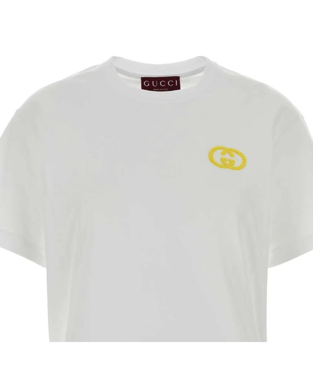 GUCCI Белая футболка, фото 3