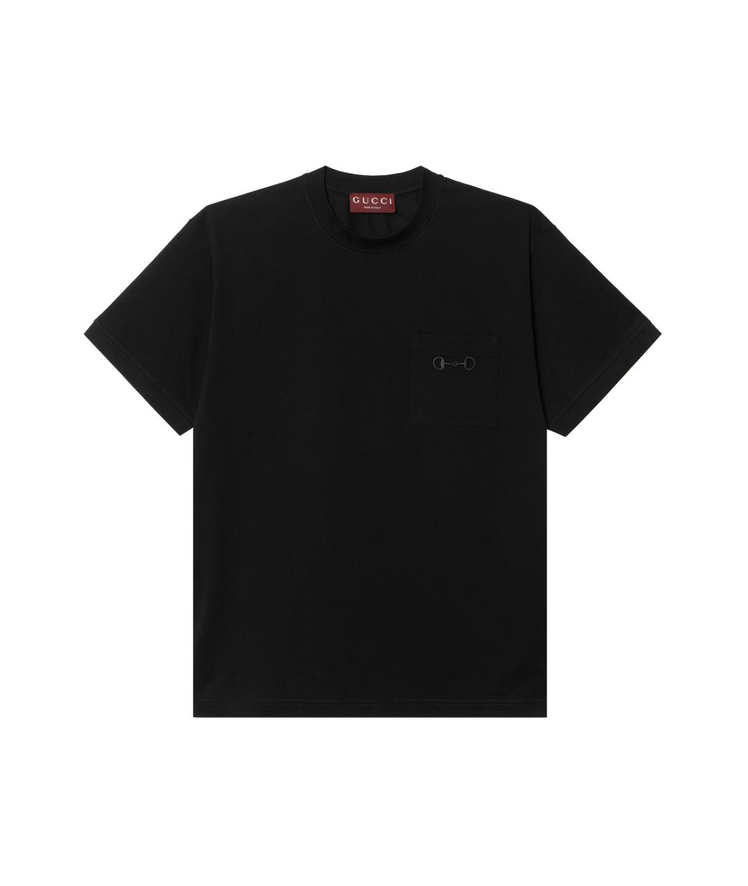 GUCCI Черная футболка, фото 1