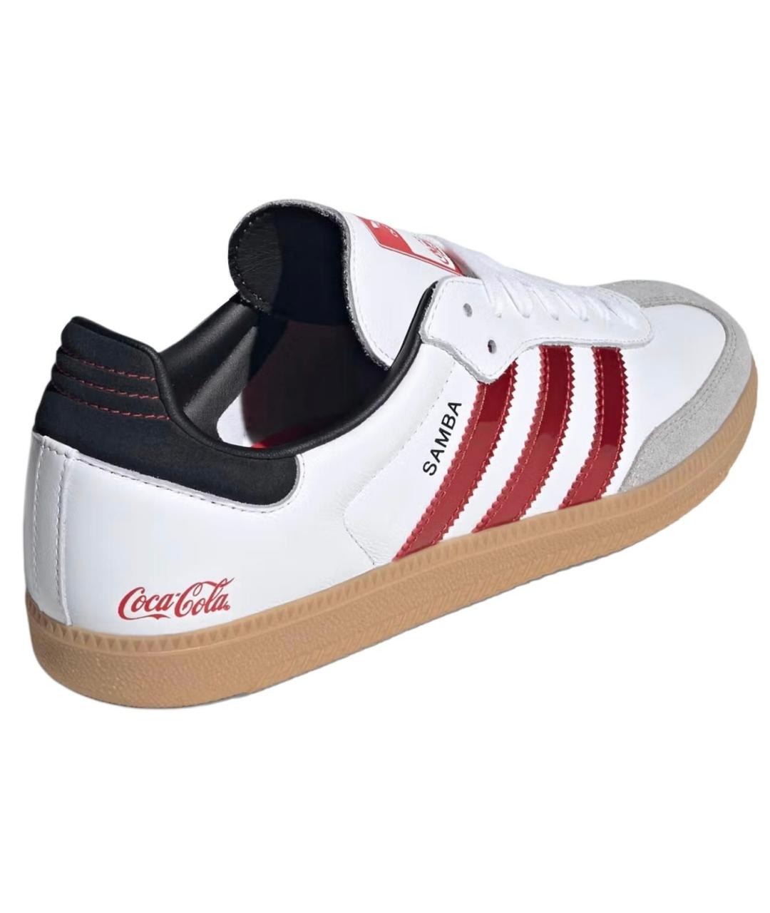 ADIDAS Белые кожаные кеды, фото 4
