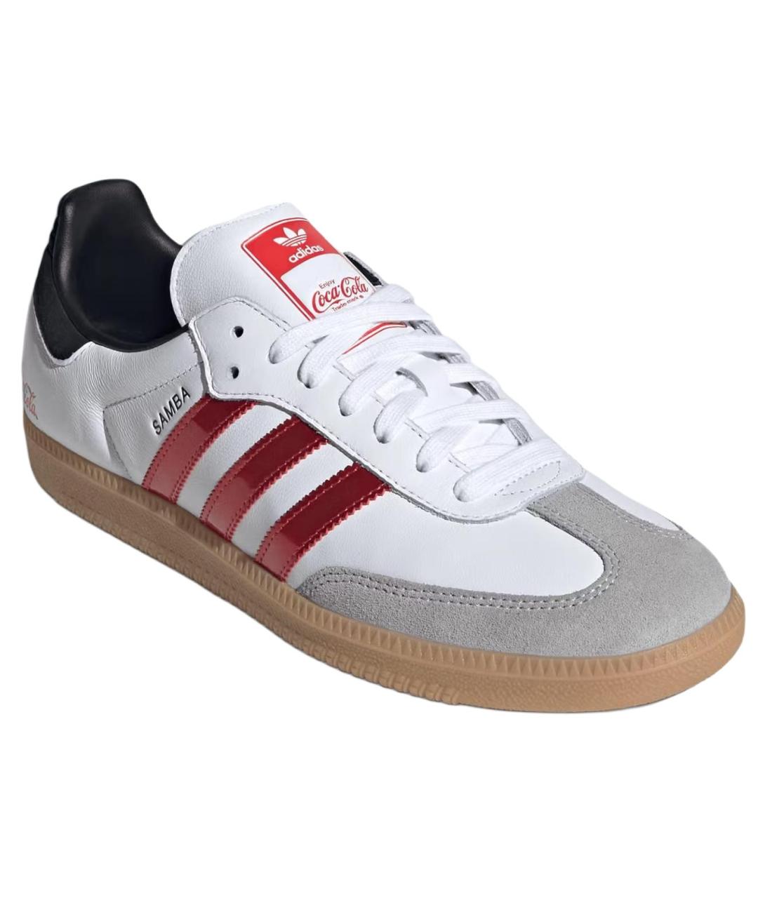 ADIDAS Белые кожаные кеды, фото 3