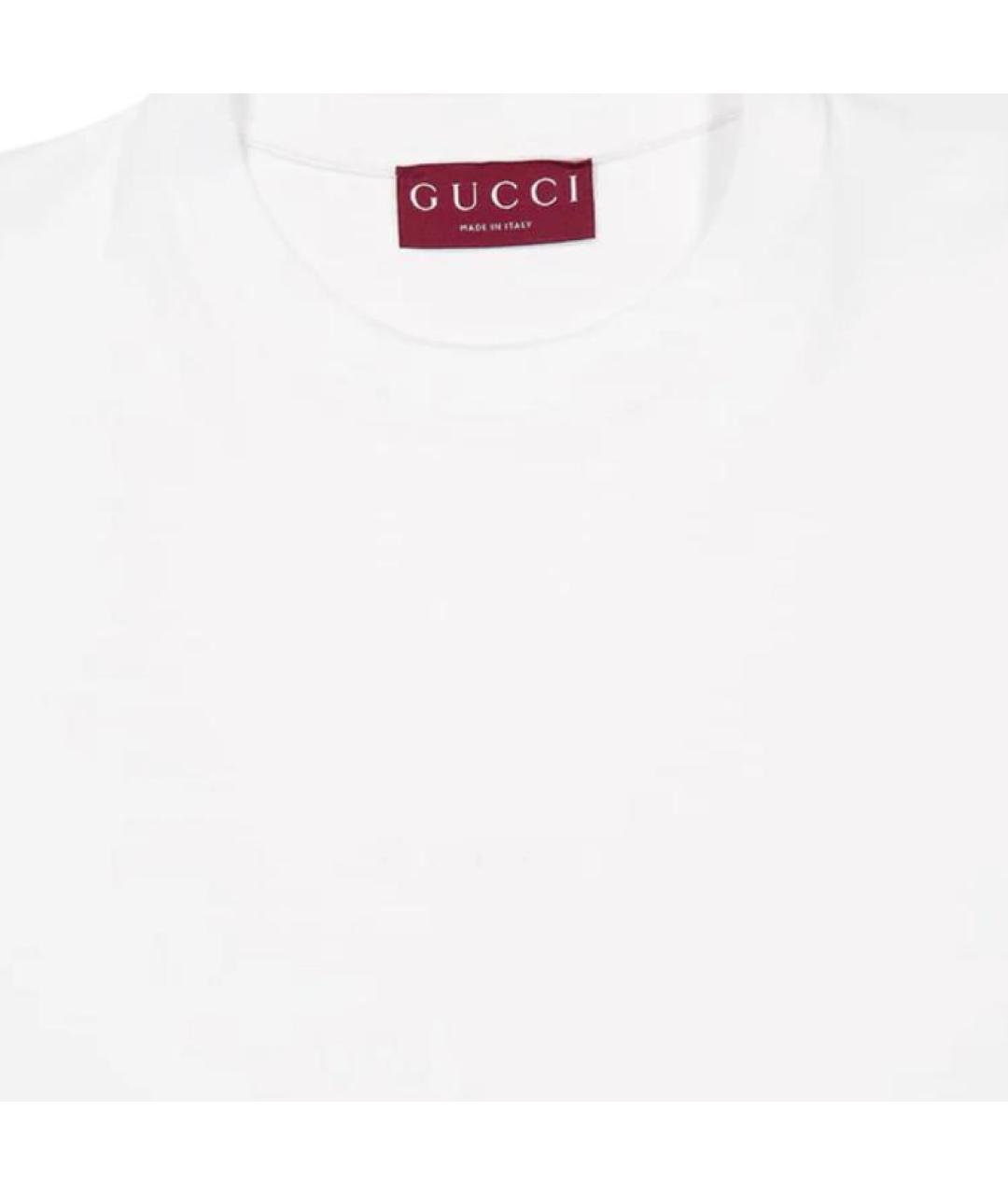 GUCCI Белая футболка, фото 3