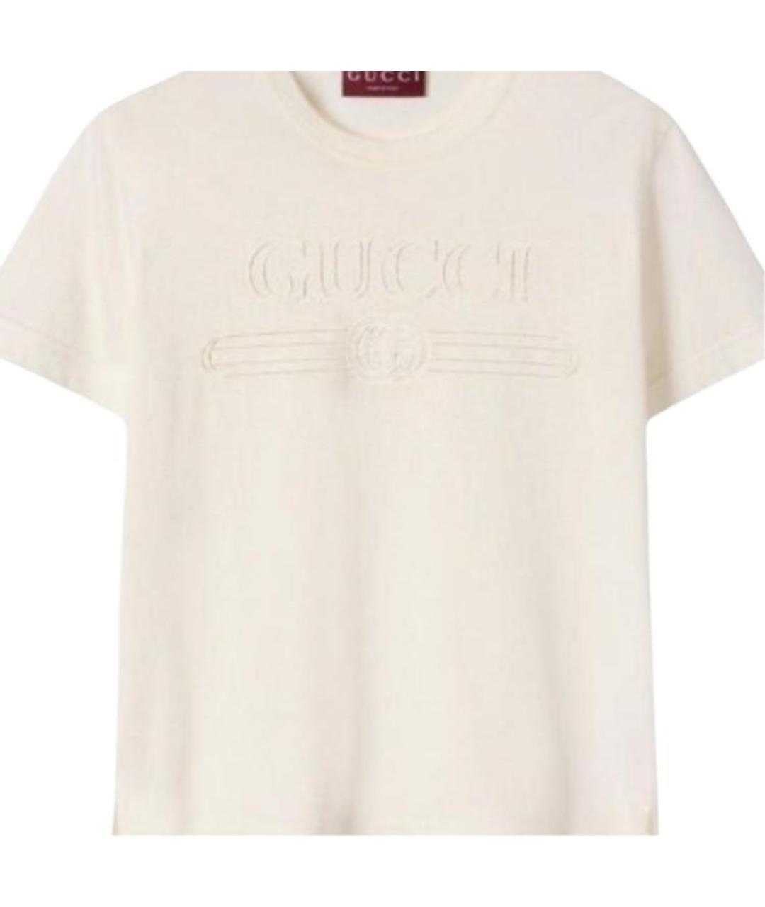 GUCCI Бежевая футболка, фото 2