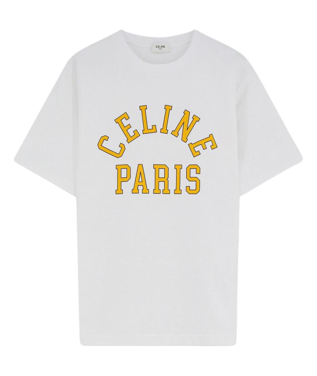 CELINE Белая футболка, фото 1