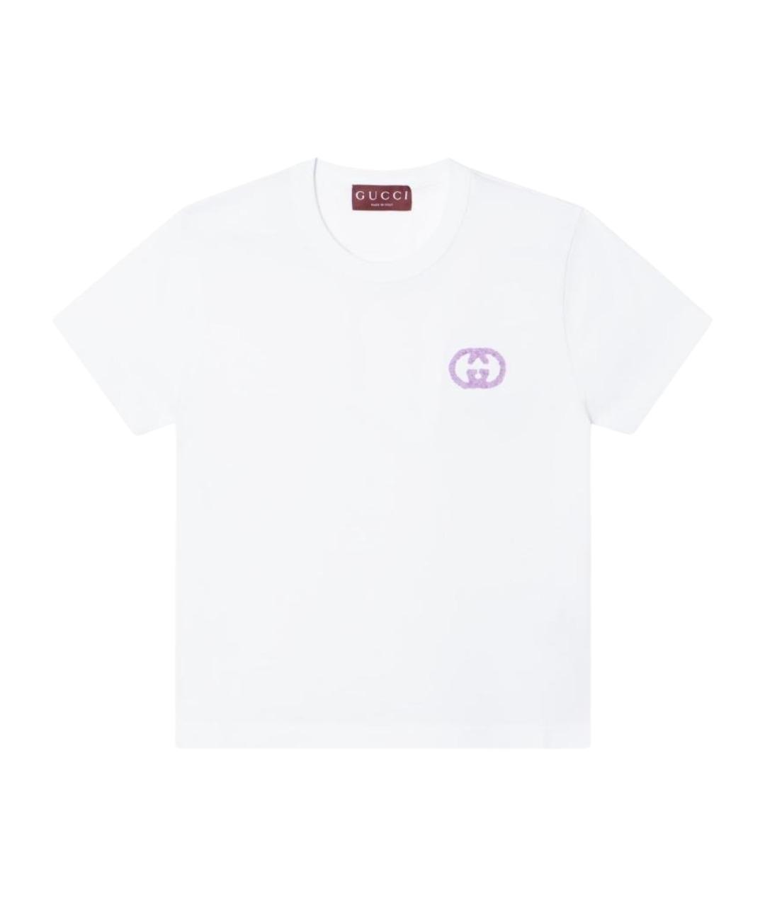 GUCCI Белая футболка, фото 1