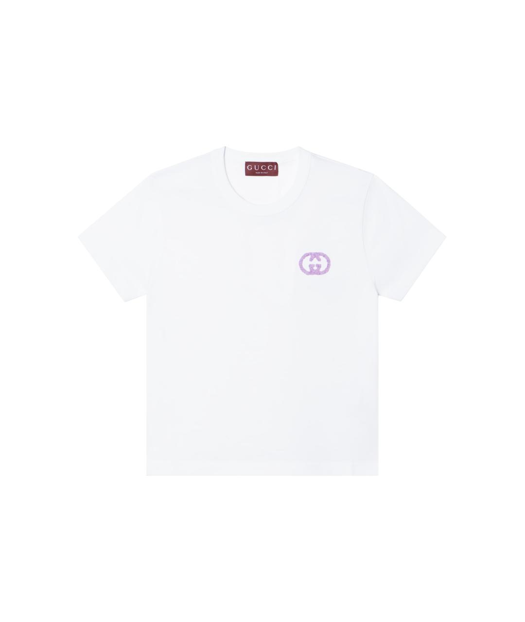 GUCCI Белая футболка, фото 6