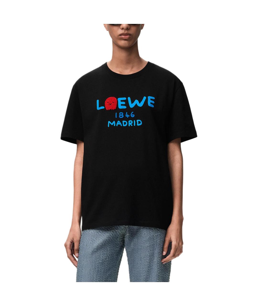 LOEWE Черная футболка, фото 3