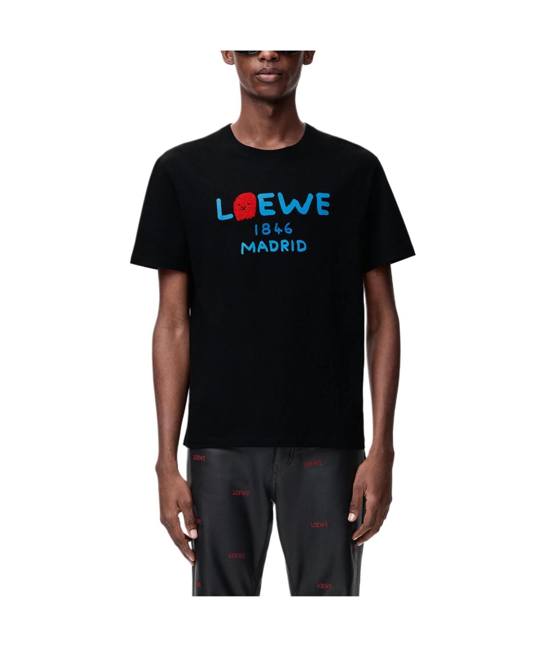LOEWE Черная футболка, фото 2