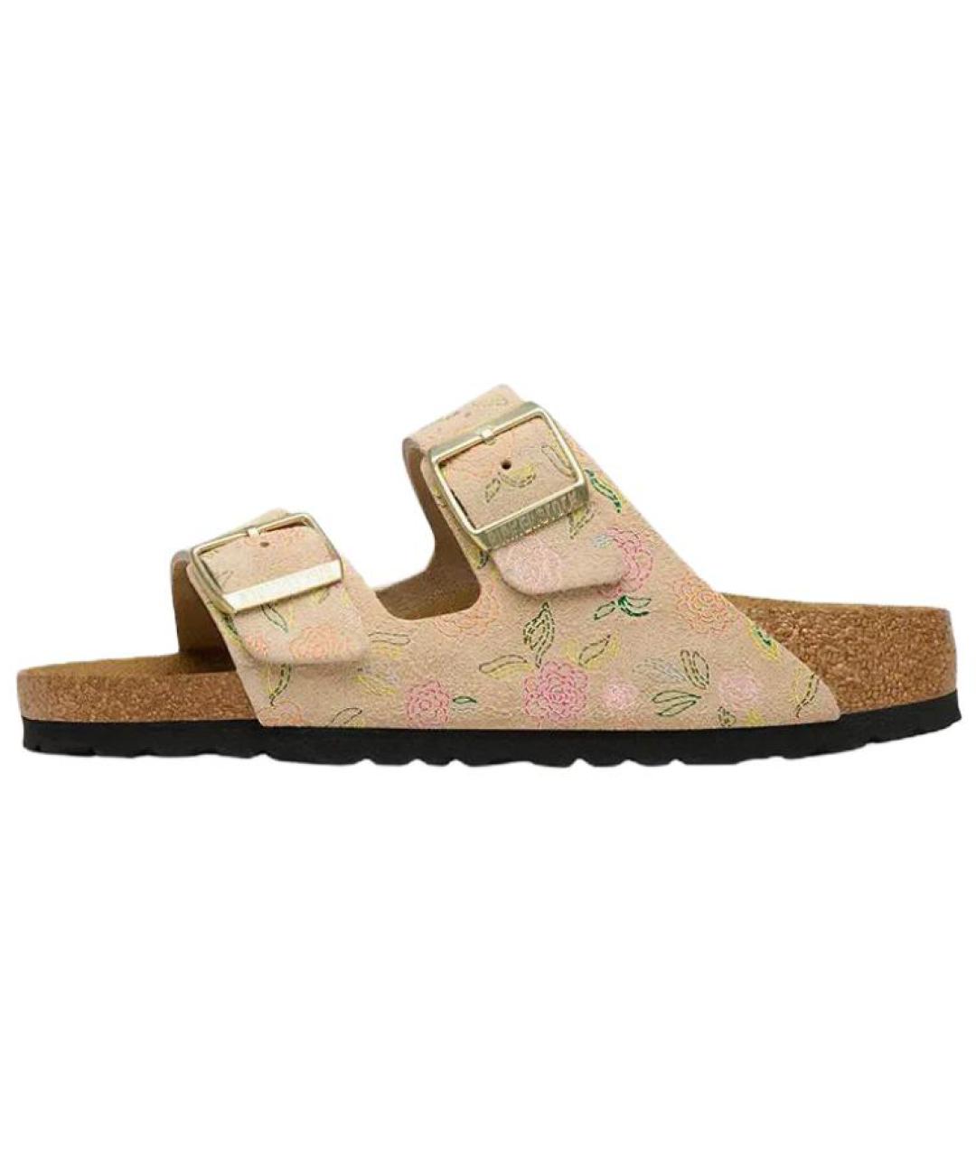 BIRKENSTOCK Бежевые замшевые сандалии, фото 2
