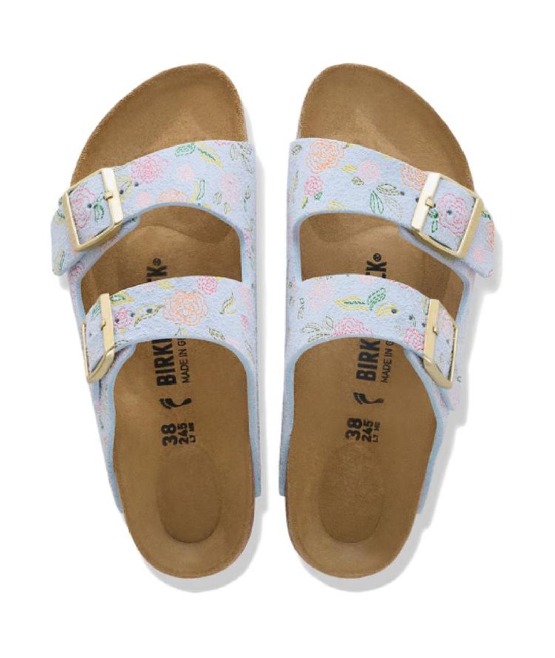 BIRKENSTOCK Голубые шлепанцы, фото 4