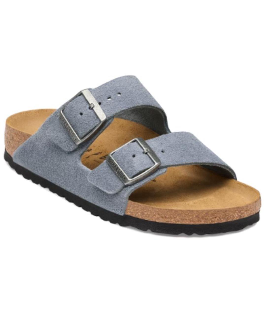 BIRKENSTOCK Синие замшевые сандалии, фото 2