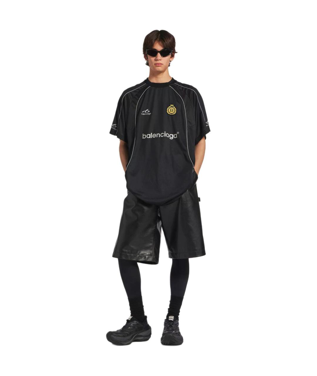 BALENCIAGA Черная футболка, фото 3