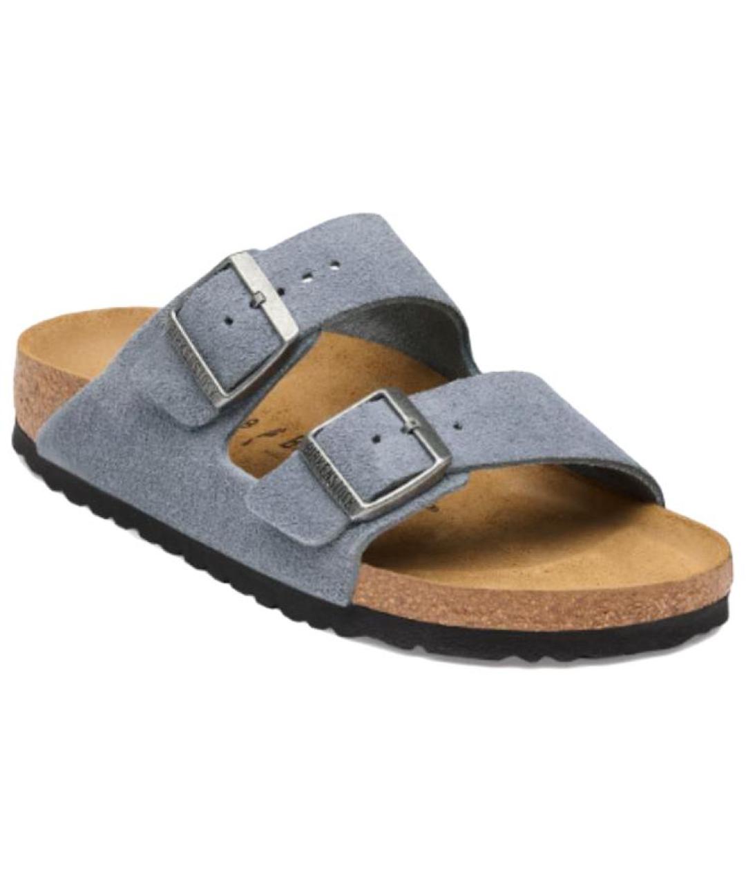 BIRKENSTOCK Синие замшевые сандалии, фото 2