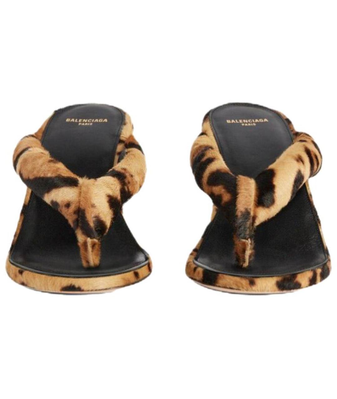 BALENCIAGA Мульти кожаные босоножки, фото 3