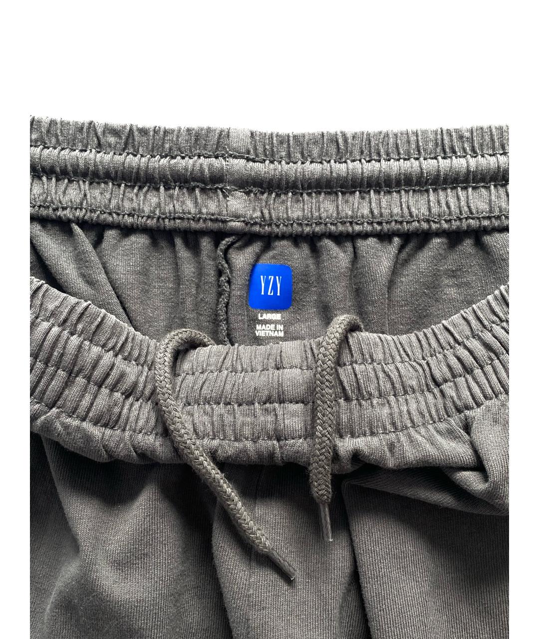 YEEZY Серые хлопковые повседневные брюки, фото 4
