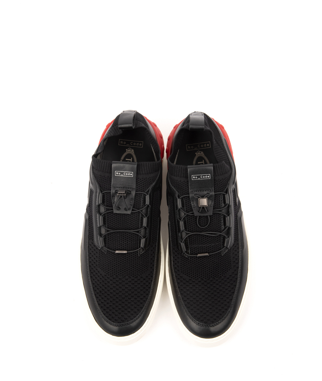 TOD'S Черные текстильные низкие кроссовки / кеды, фото 2