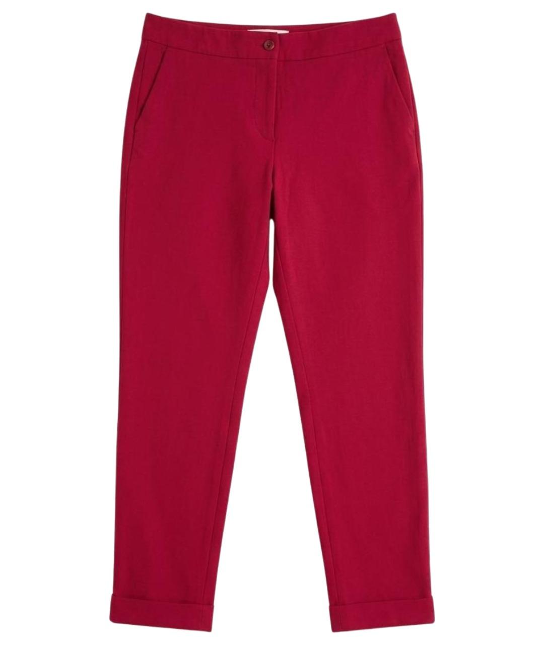 ETRO Бордовые вискозные брюки узкие, фото 1