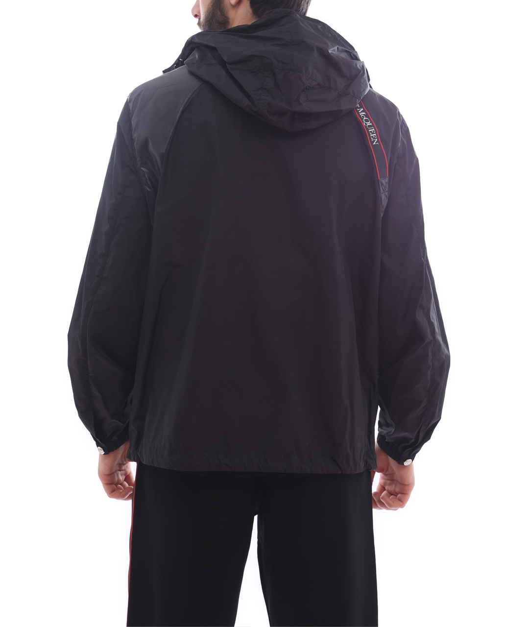 ALEXANDER MCQUEEN Черная полиамидовая спортивная куртка, фото 6