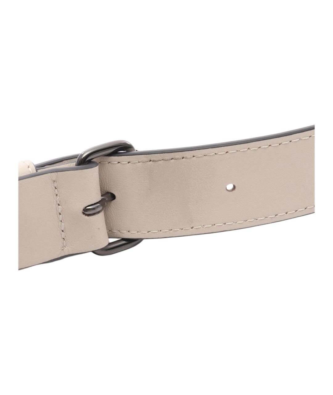 LONGCHAMP Бежевая кожаная сумка через плечо, фото 5