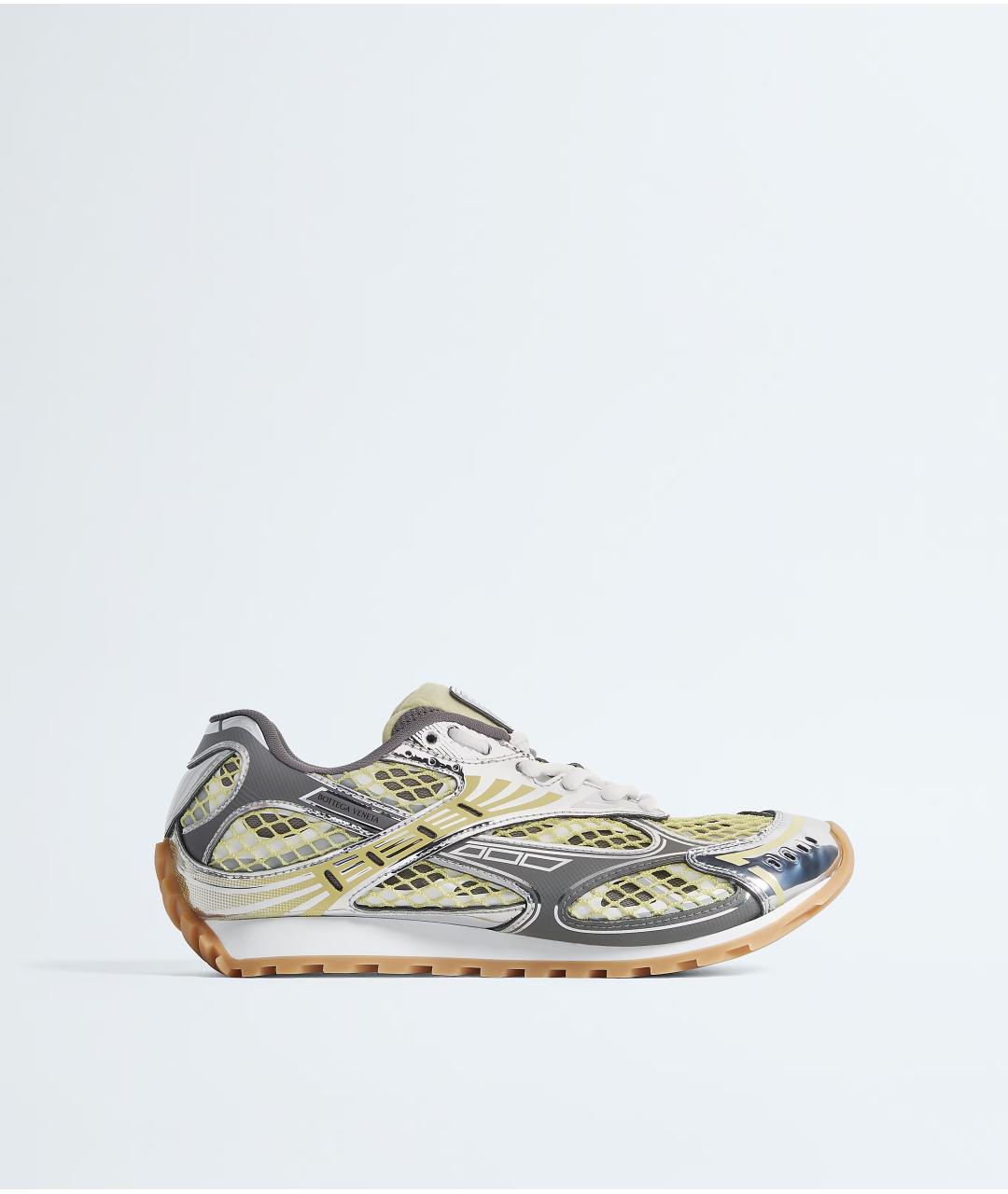 BOTTEGA VENETA Серые синтетические кроссовки, фото 5