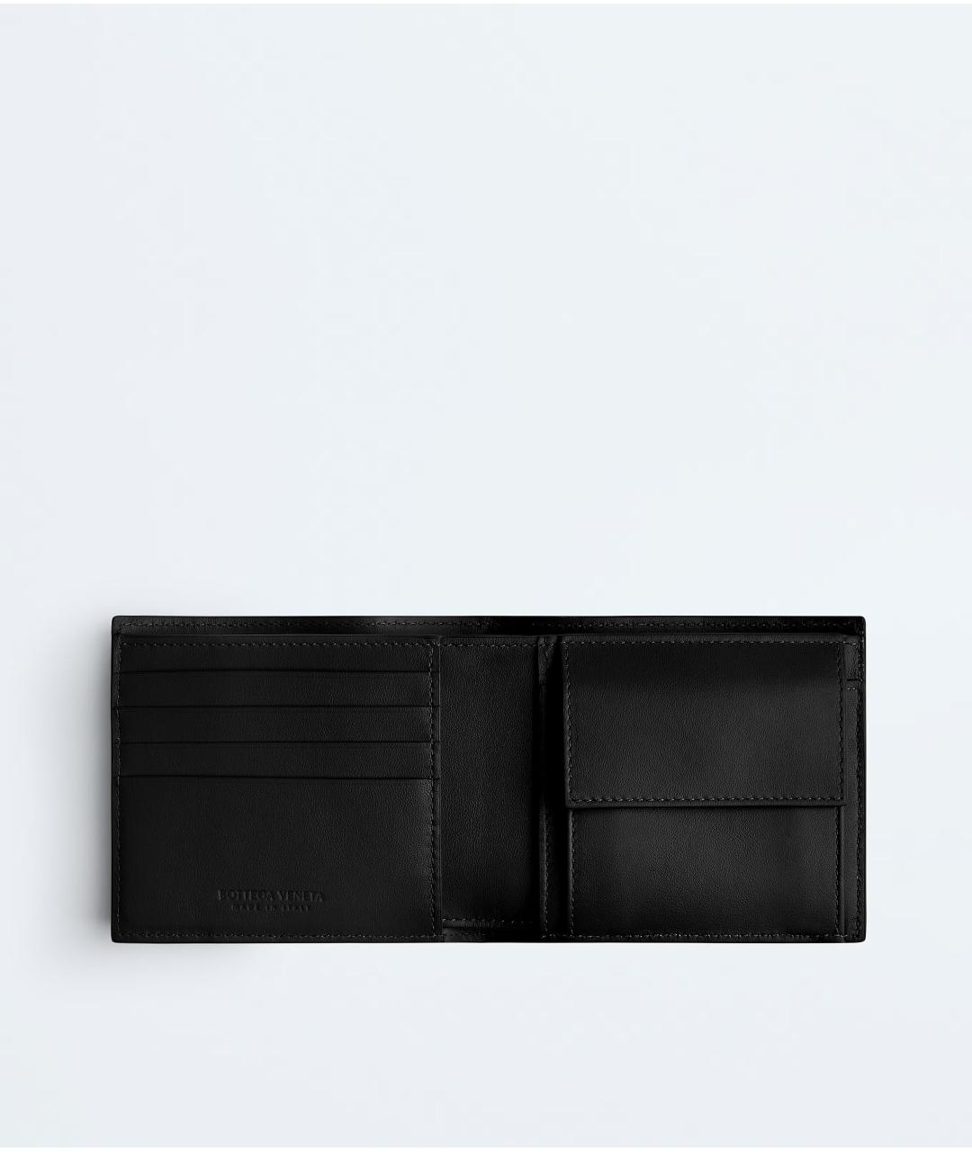 BOTTEGA VENETA Черный кожаный кошелек, фото 2