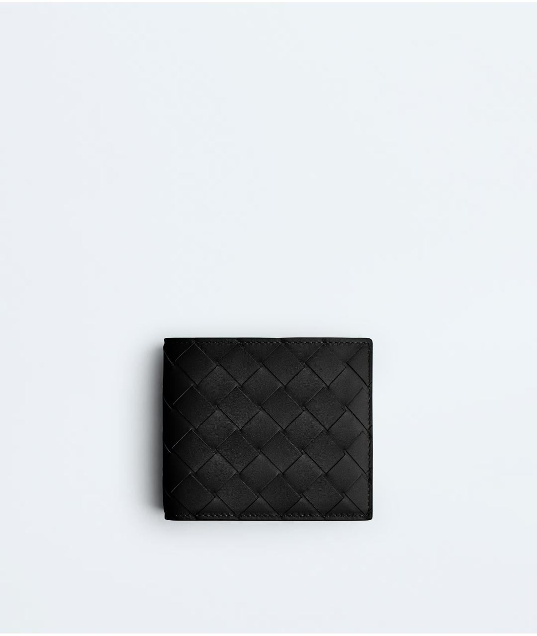 BOTTEGA VENETA Черный кожаный кошелек, фото 1