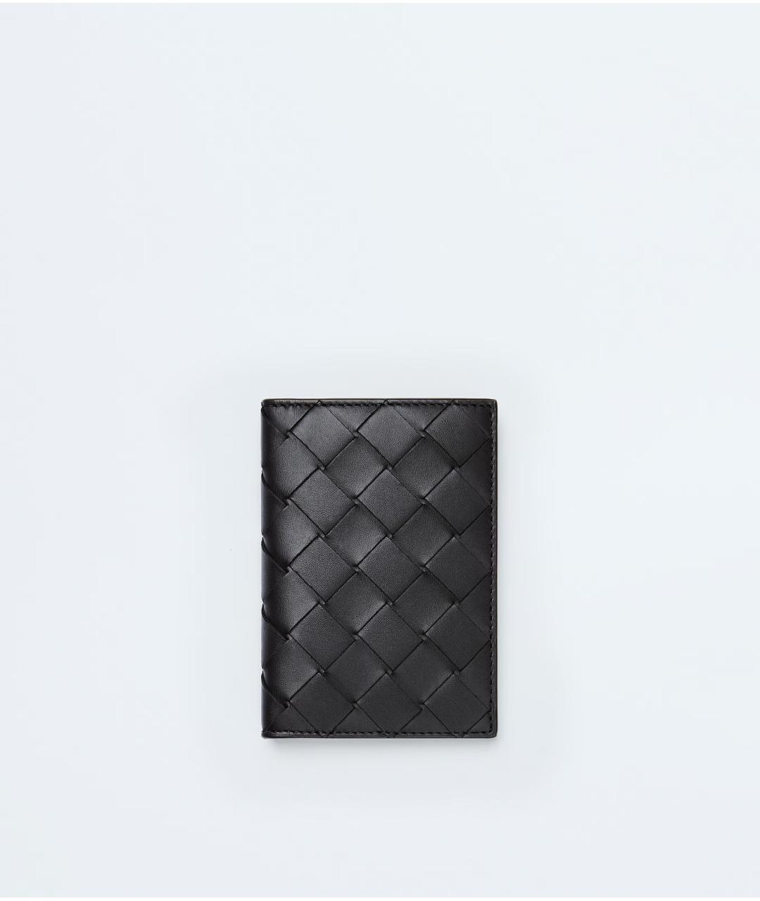BOTTEGA VENETA Черный кожаный кардхолдер, фото 1