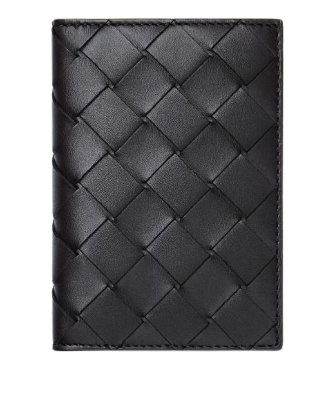 BOTTEGA VENETA Черный кожаный кардхолдер, фото 3