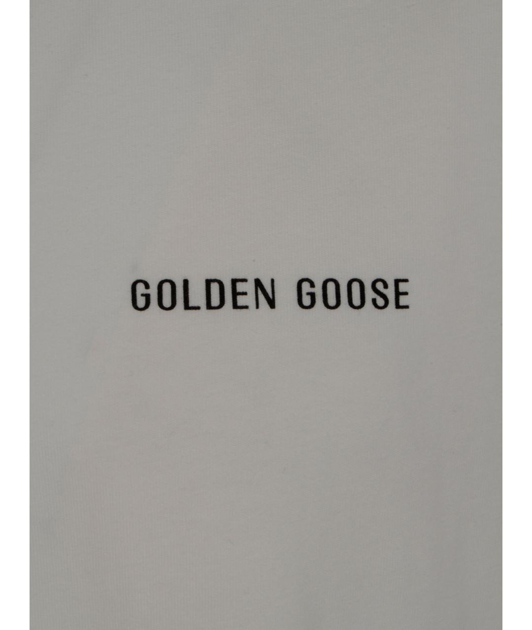 GOLDEN GOOSE Белая хлопковая футболка, фото 6