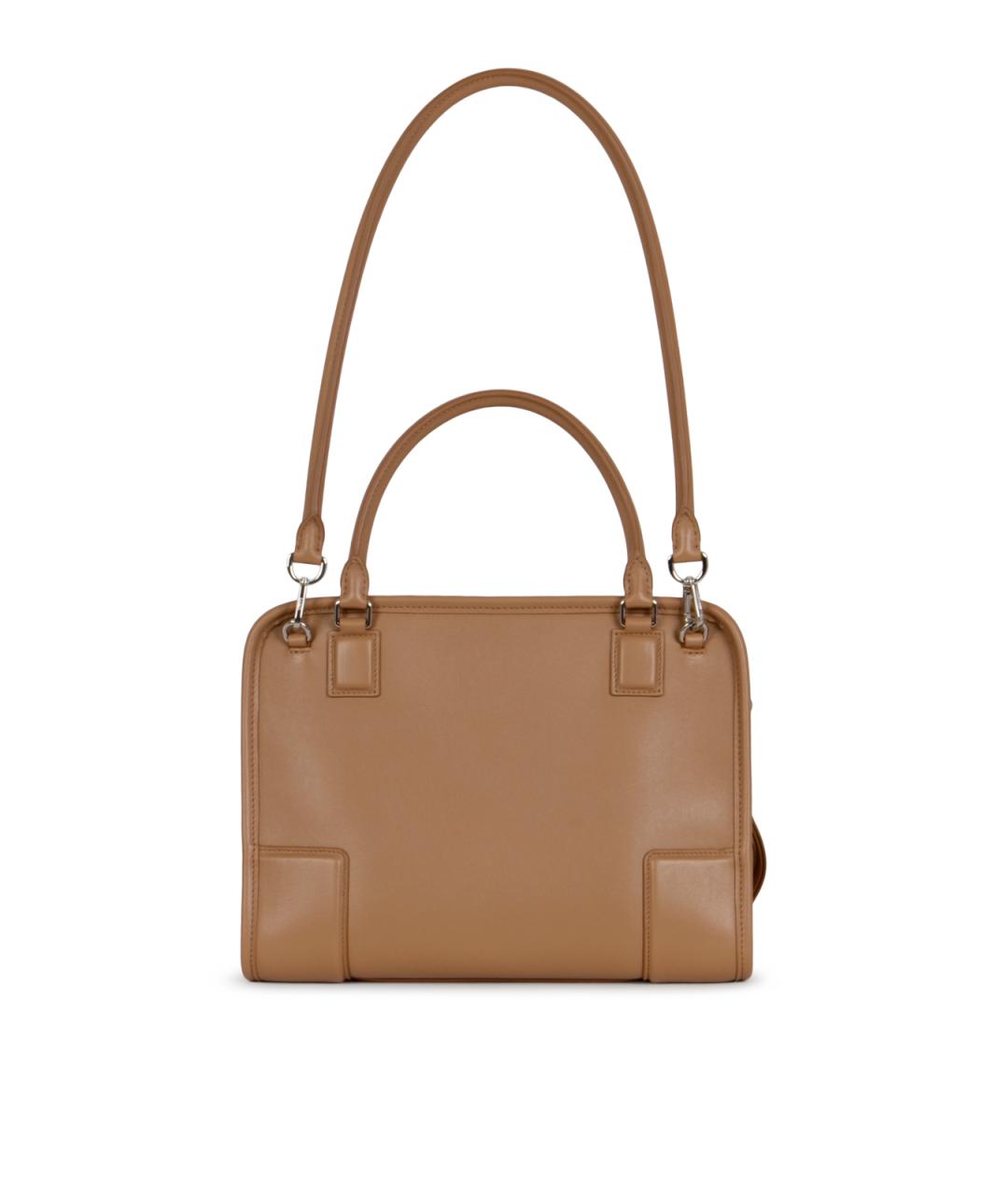 LOEWE Коричневая кожаная сумка тоут, фото 3