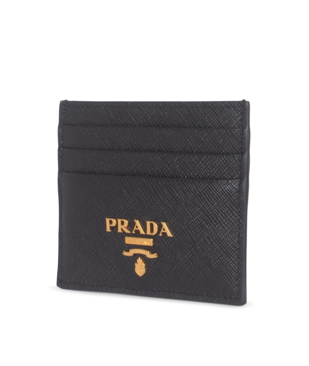 PRADA Черный кожаный кардхолдер, фото 2