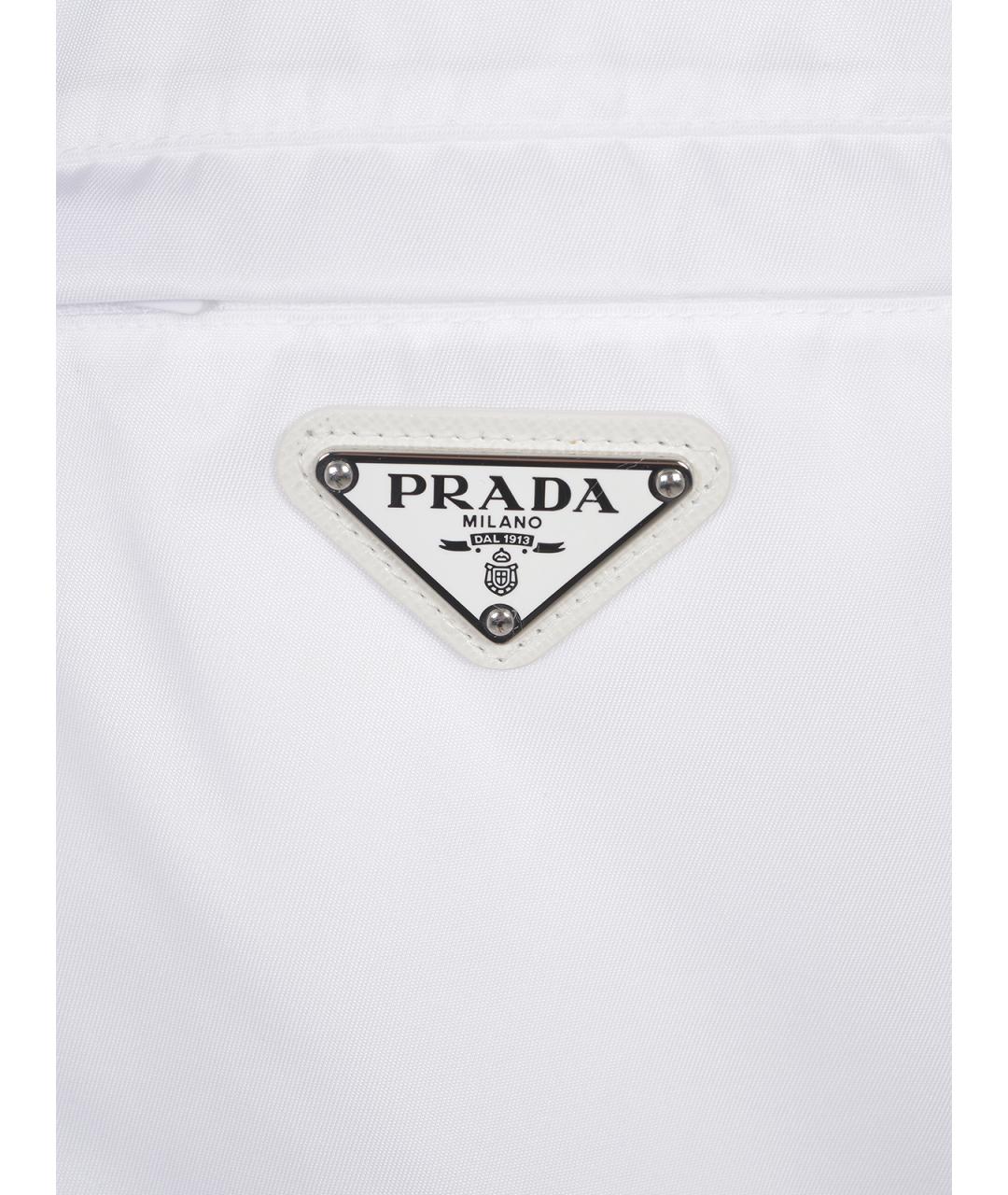 PRADA Белая хлопковая футболка, фото 3