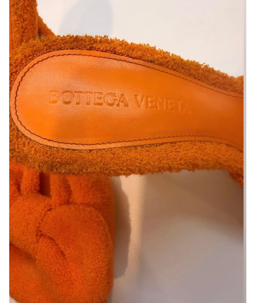BOTTEGA VENETA Оранжевые босоножки, фото 5