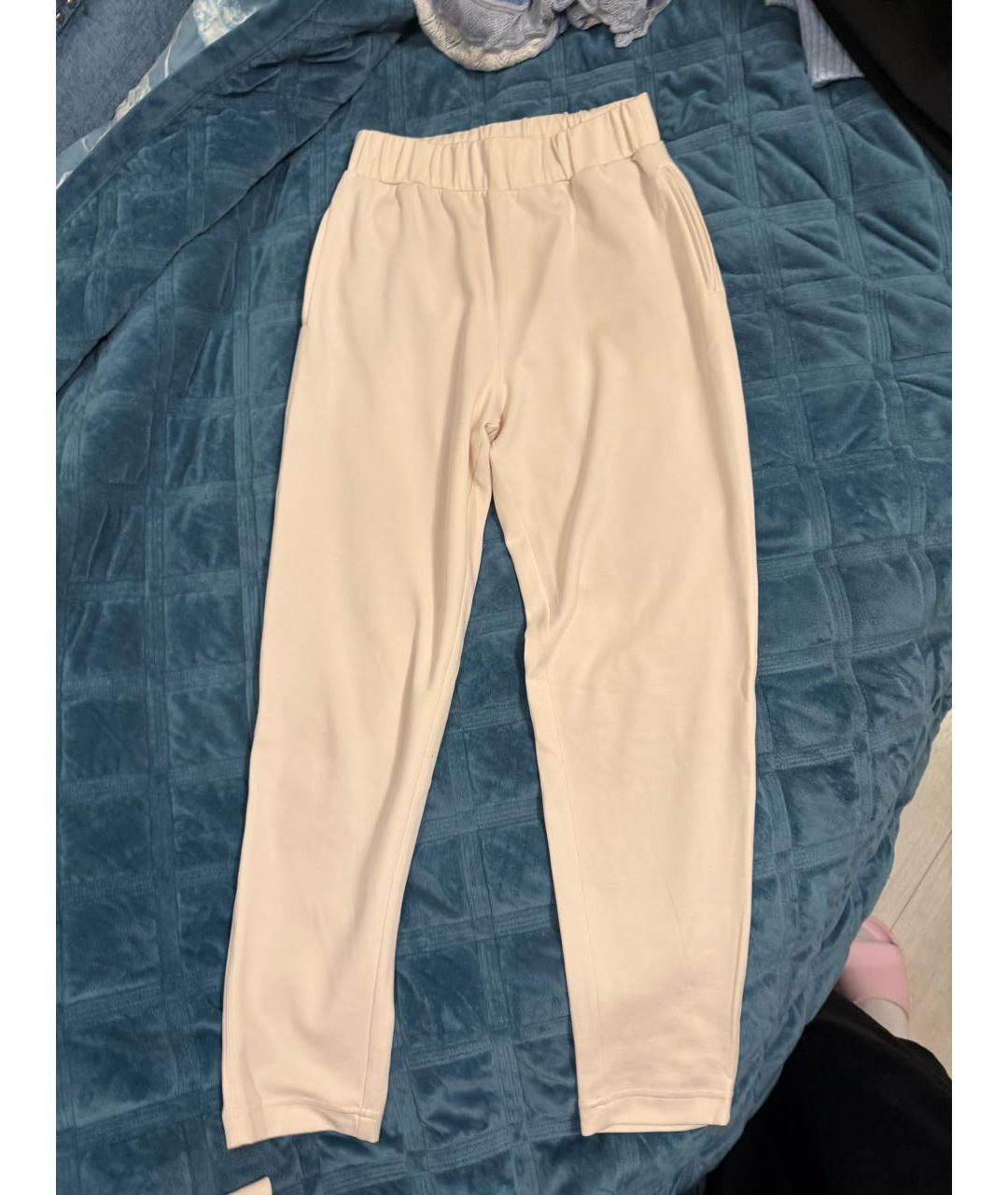 MAX MARA Бежевый хлопковый костюм с брюками, фото 3