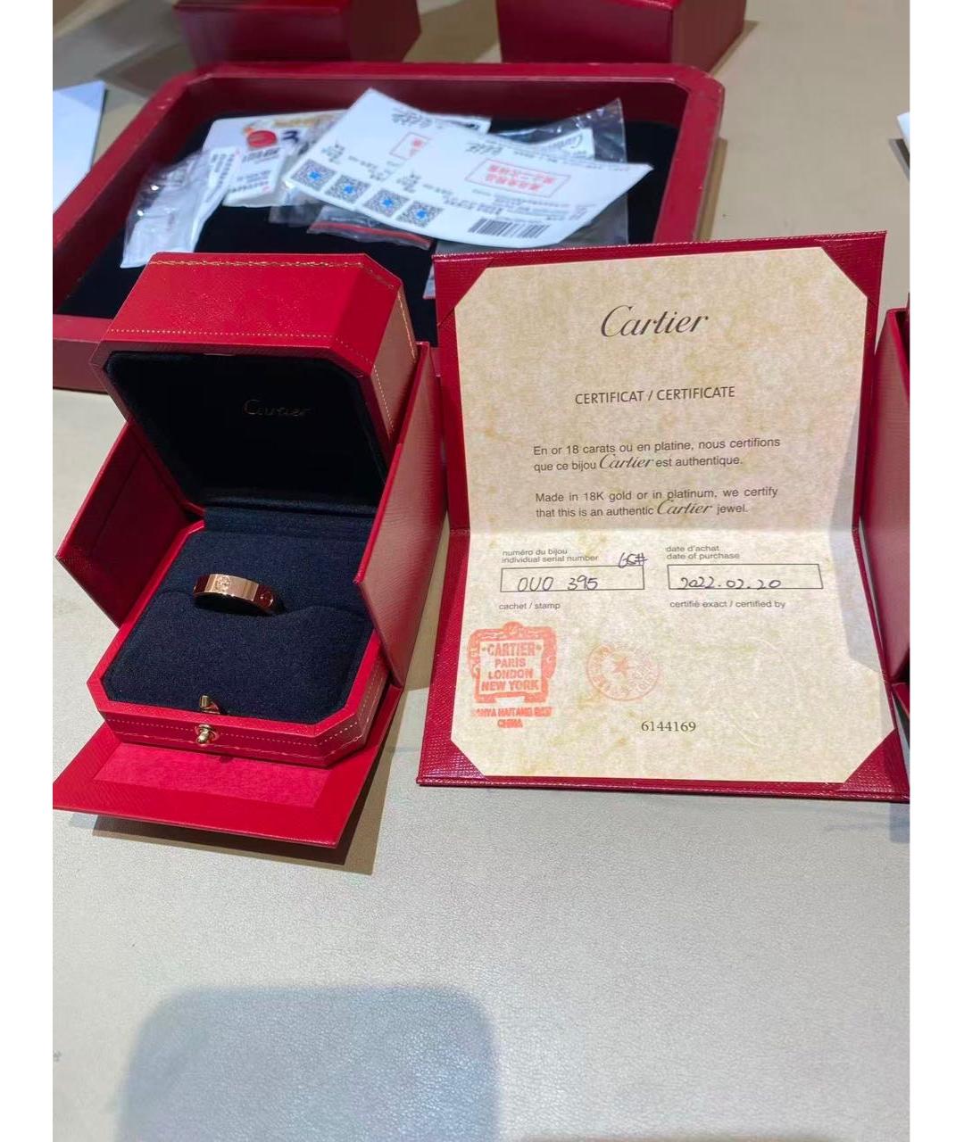 CARTIER Золотое кольцо из розового золота, фото 2