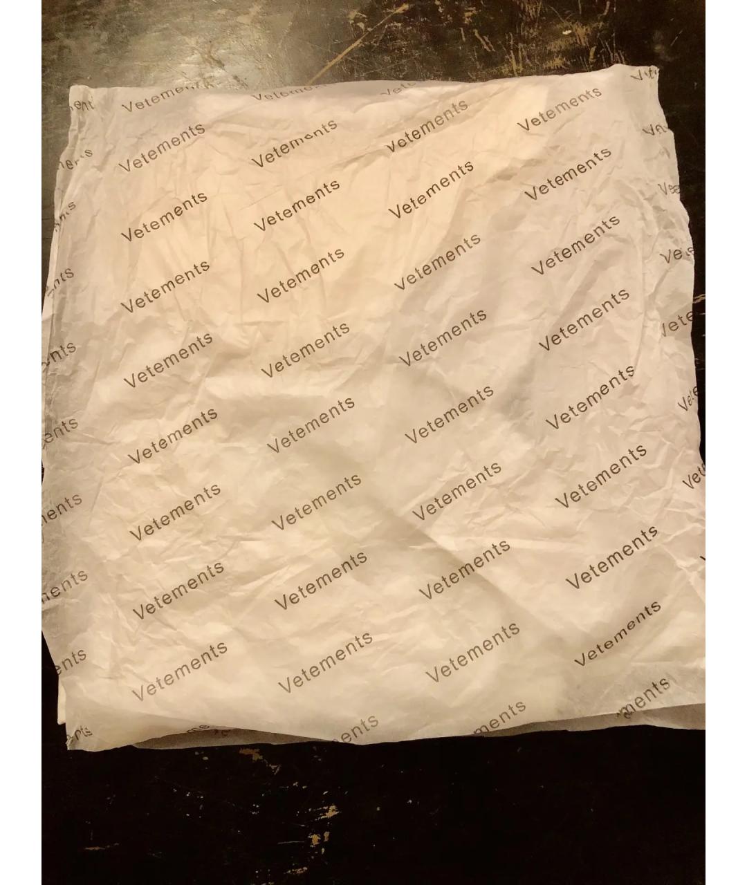 VETEMENTS Белая хлопковая кэжуал рубашка, фото 4