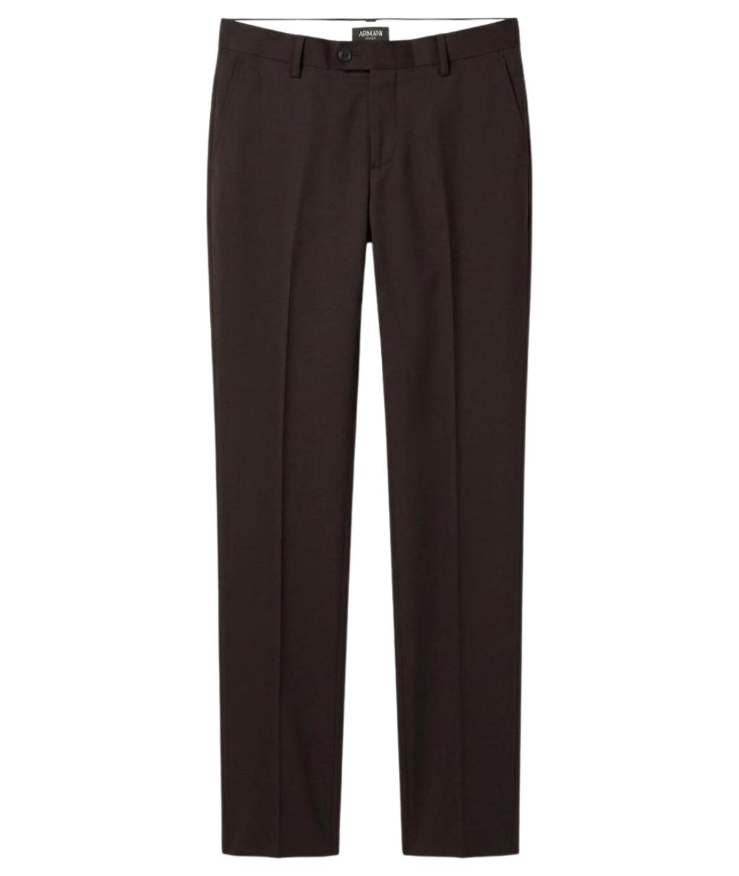 ARMANI JUNIOR Черные шерстяные брюки и шорты, фото 1