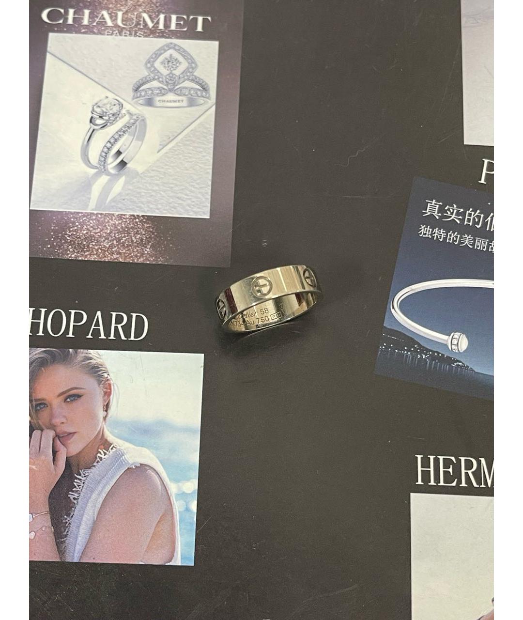 CARTIER Серебряное кольцо из белого золота, фото 6