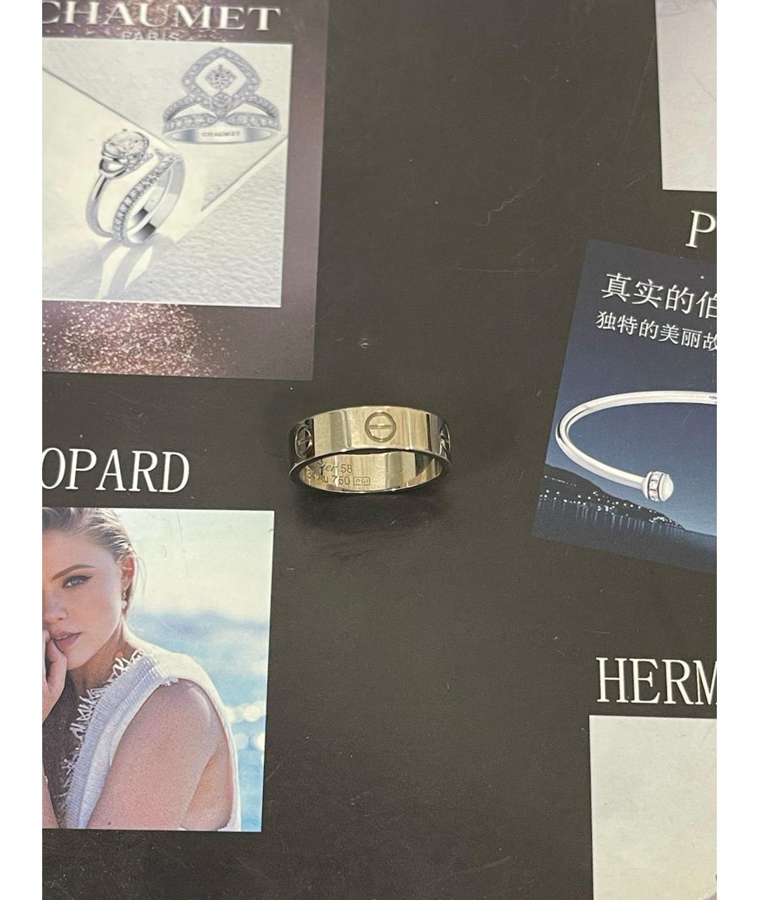 CARTIER Серебряное кольцо из белого золота, фото 4