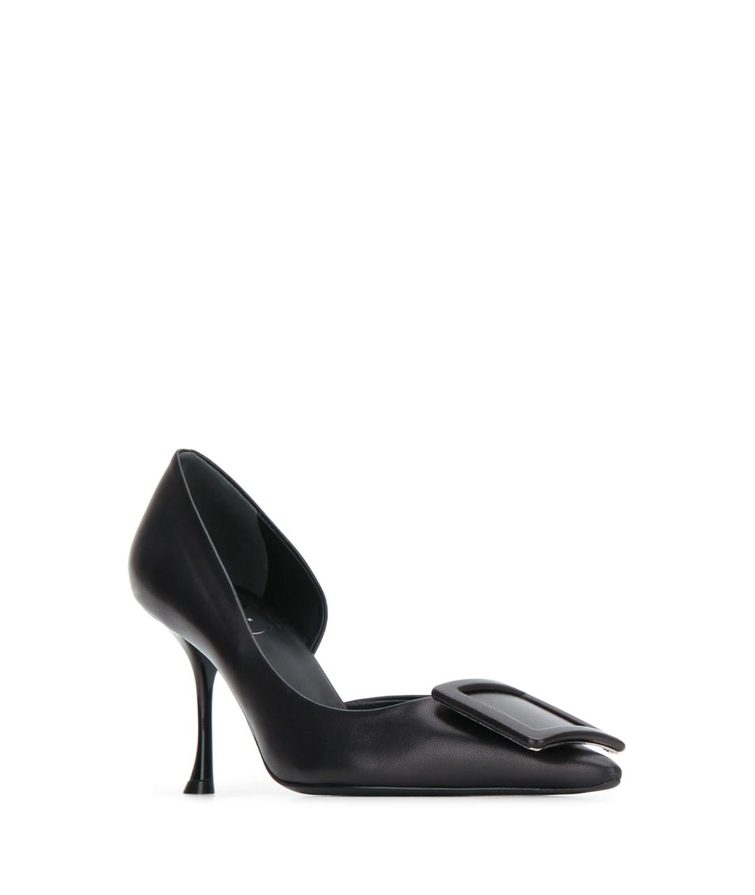 ROGER VIVIER Черные кожаные туфли, фото 2