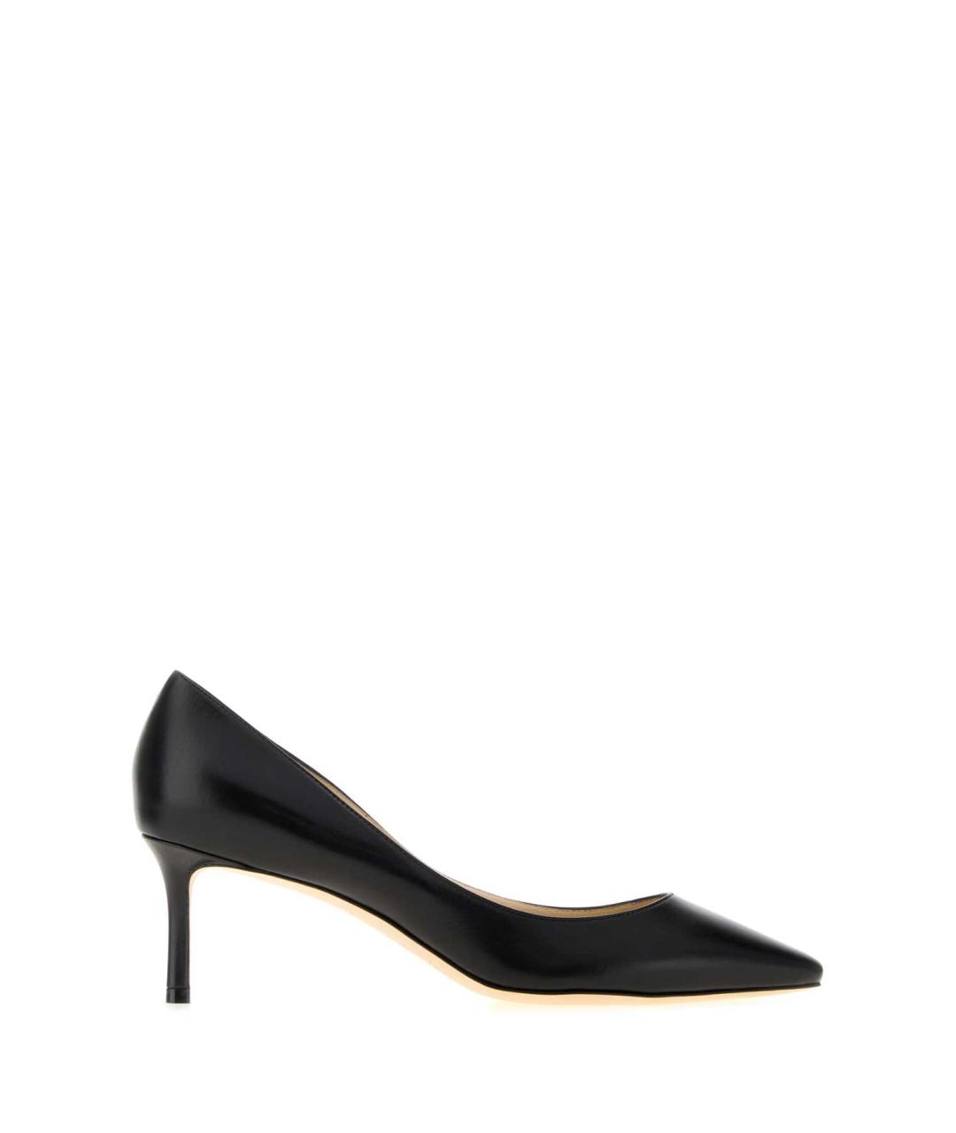 JIMMY CHOO Черные кожаные туфли, фото 1