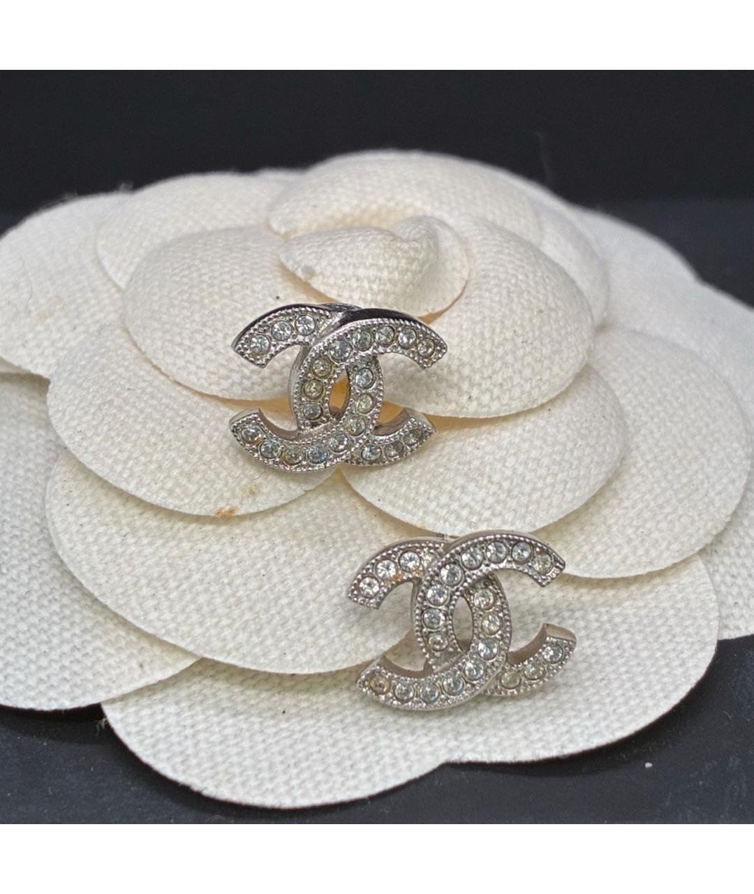CHANEL Серебряные серьги, фото 4