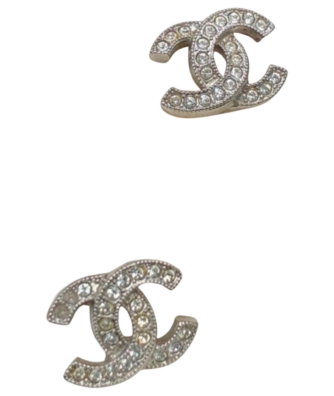 CHANEL Серебряные серьги, фото 1